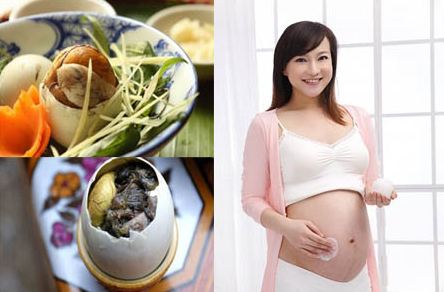 phụ nữ mang thai không nên ăn trứng vịt lộn