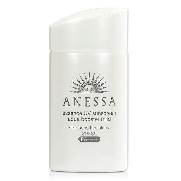 Review kem chống nắng Anessa Essence UV Sunscreen Aqua Booster Mild SPF35+ PA+++ 