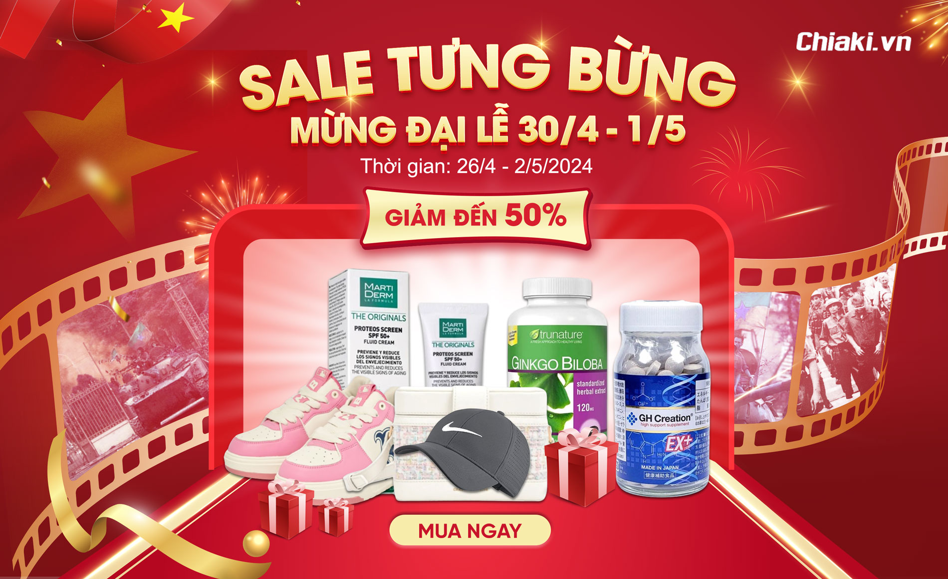 Chiaki Mừng Đại Lễ – Sale Bùng nổ, Ưu đãi Khủng Lên Tới 50%